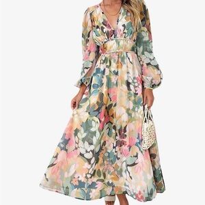 Floral Multicolor Maxi Dress
